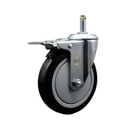 Service Caster Metro 4615PCB Replacement Caster with Brake MET-SCC-GRTTL20S514-PPUB-BLK-716138